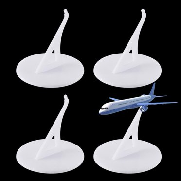 XINMEIWEN 5-Pack Plastic Model Airplane Display Stands - Universal For Model Planes, Grey