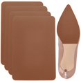 thumbnail image 1 of 1 Set 4Pcs Shoe Sole Repair Silicone Sole Replacement Self-adhesive Anti-Slip Shoe Bottom Pads Rectangle Camel 149x98x1mm, 1 of 7