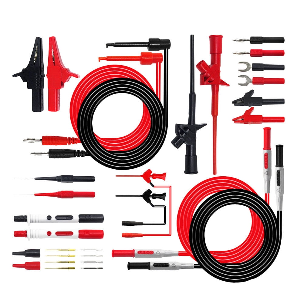 1 Set 4mm Banana Plug Test Lead Probe Test Needle Multimeter Test