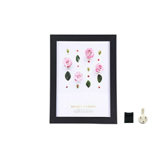 1 Set 5 Inch Photo Frame Patchwork Waterproof Thickened Decorative Foam Wall Hanging Photo Display Frame Household Supply-Black,5