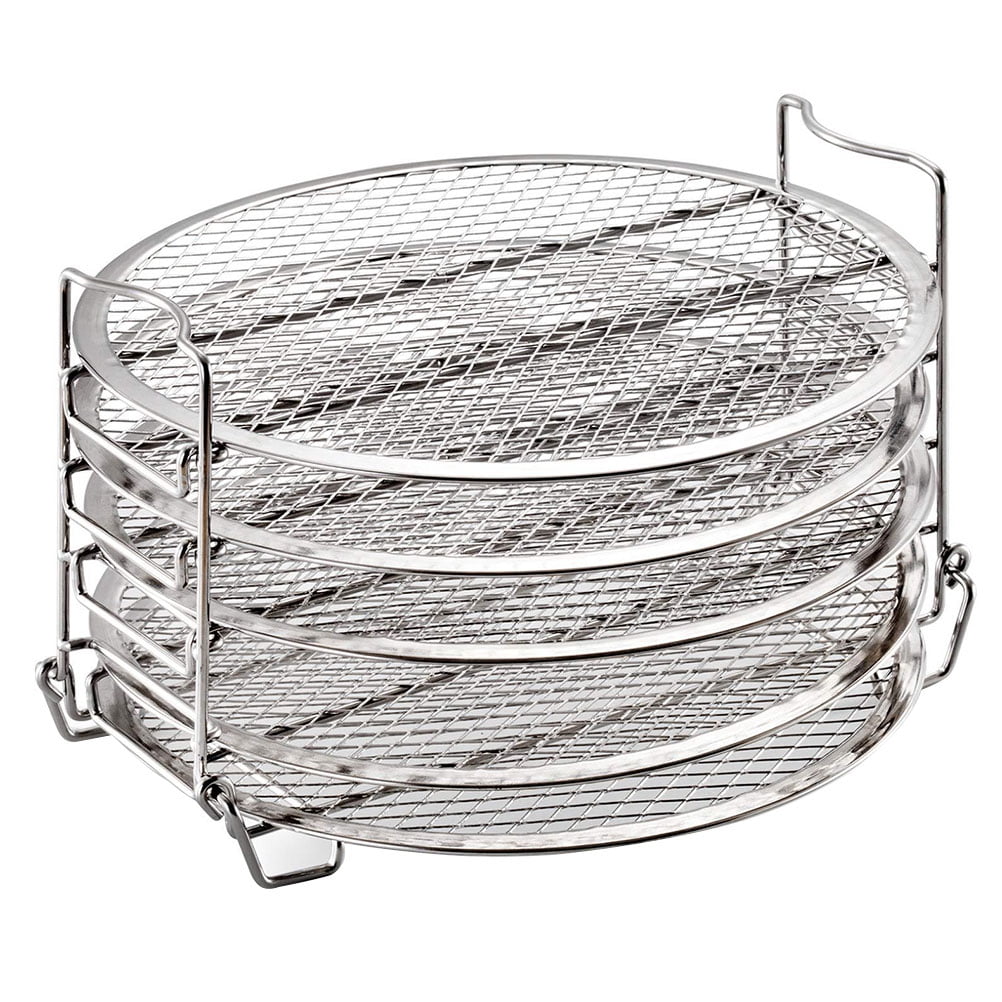 1 Set 5 Layers Dehydrator Rack Air Fryer Cooker Rack Stainless Steel