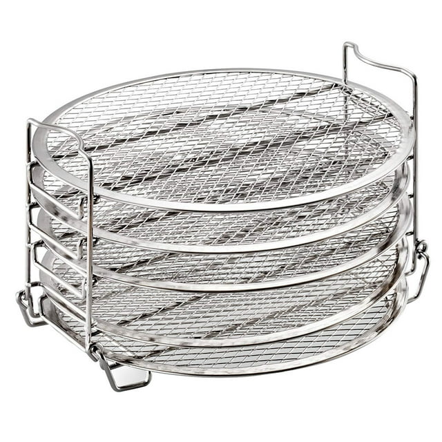 1 Set 5 Layers Dehydrator Rack Air Fryer Cooker Rack Stainless Steel