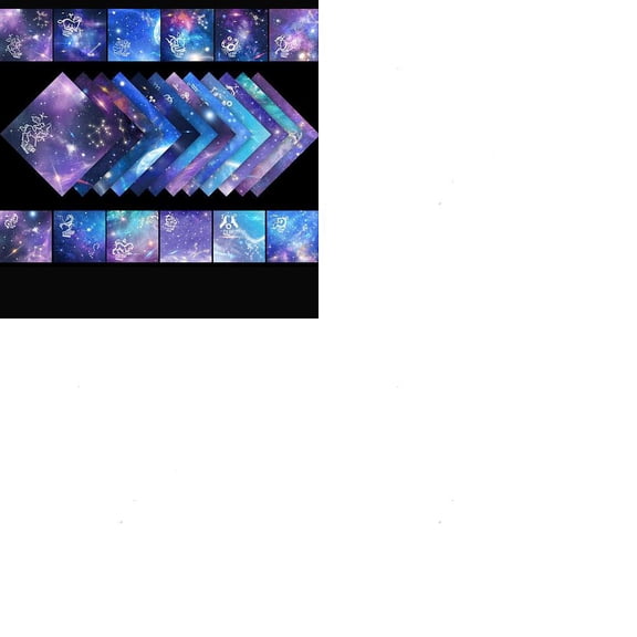 1 Set 50 Sheets Square Origami Paper Constellation Pattern Handmade Folding Paper 150x150mm for School Craft Scrapbooking Decoration DIY