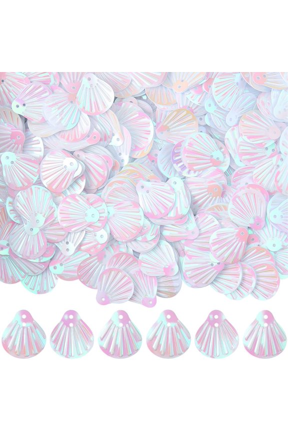 1 Set 50G Resin Imitation Shell Pendants Shell Shape Colorful 19.5x17.5x2mm Hole: 1.2~1.4mm about 416pcs/50g