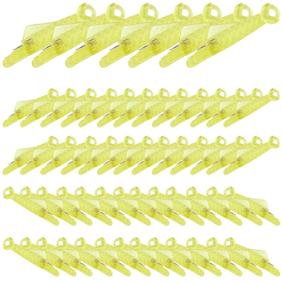 1 Set 50Pcs Fish Shape Sewing Machine Needle Threaders Quick Sewing Threader Needle Guide Tool Plastic Sewing Wire Loop Light Khaki 32x7x4mm