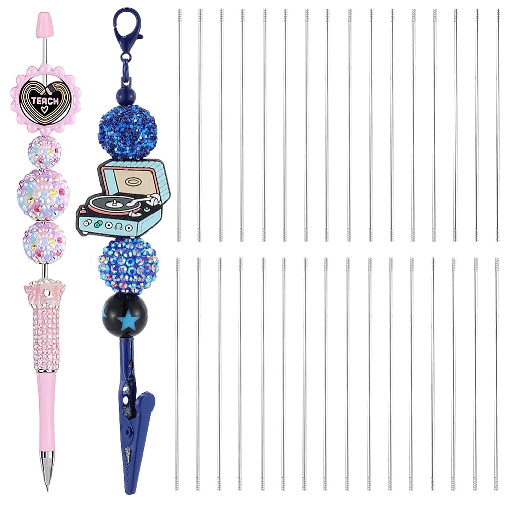 1 Set 50Pcs Iron Pins for Beadable Pen Platinum 117x2mm - Walmart.com