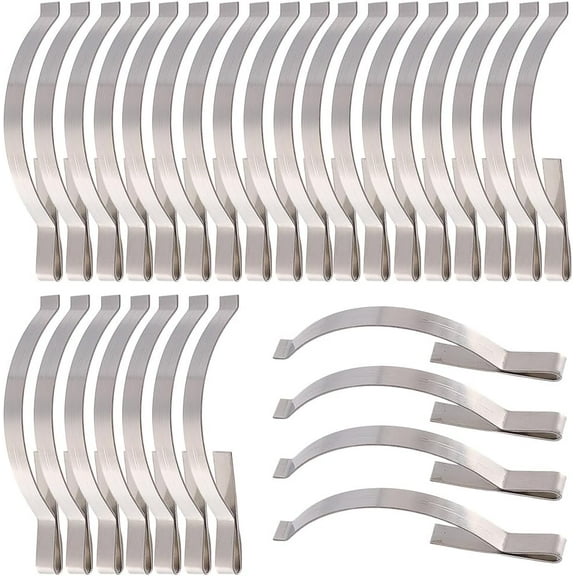 1 Set 50Pcs Window Screen Tension Spring Clips Stainless Steel Corner Mount Flat Window Spring Window Screen Clips Securely Holding Screens in Aluminum Channels for Window Accessory 5.6x0.5cm