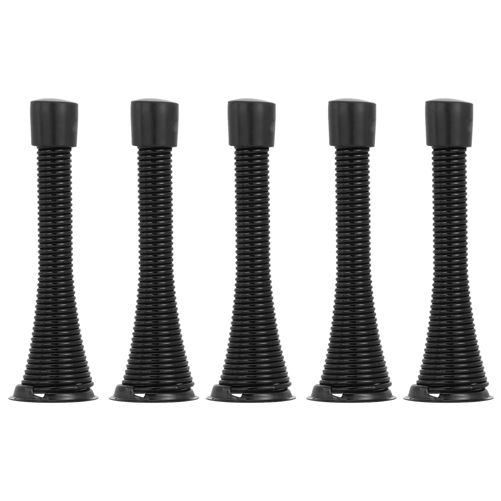 1 Set 5Pcs Spring Door Stops Steel Doorstops Wall Mount Doorstops