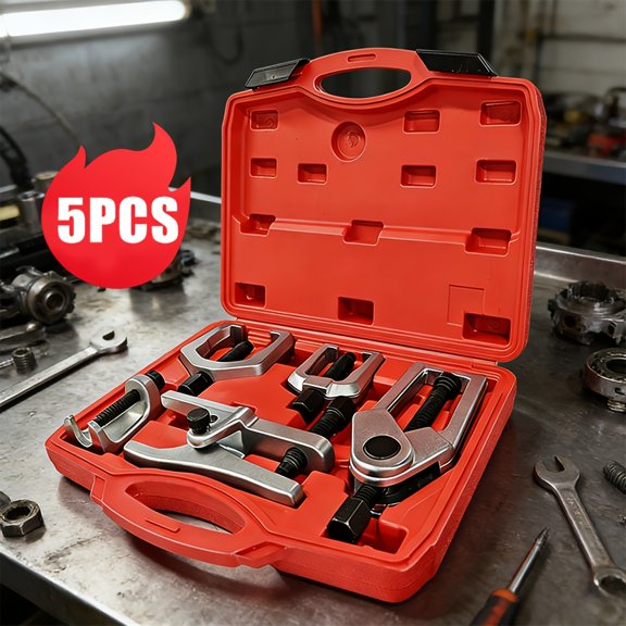 1 Set Of 5pcs Ball Head Extractor, Multi-functional Puller, Lower Arm Cross Pull Rod Head Disassembly And Extraction Tool, Cross Bar Puller, Disassembly Tool, Tractioner Set.