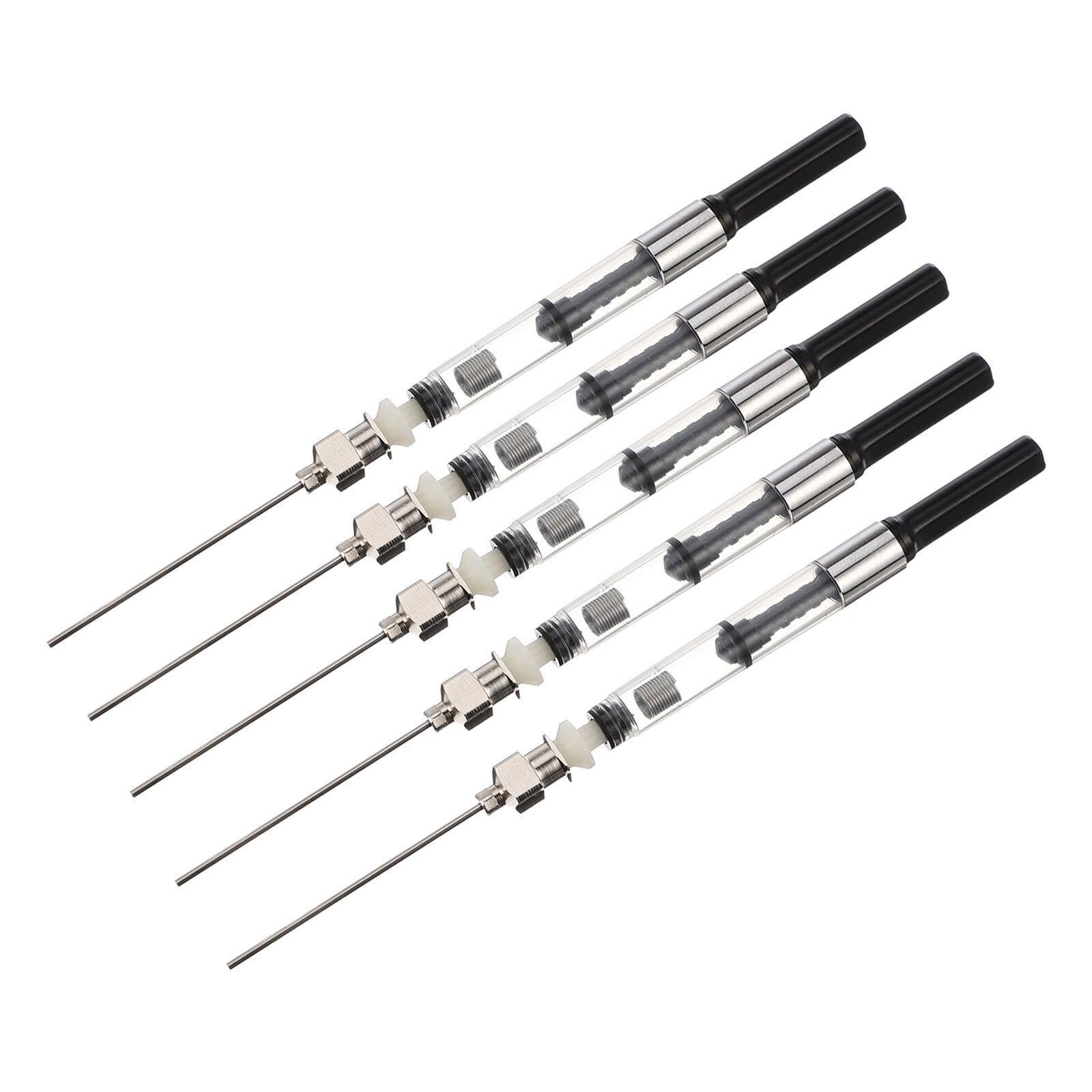1 Set/ 5pcs Fountain Pen Ink Filler with Removable Blunt Tip for