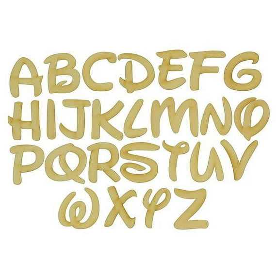 1 Set, 6 Inch X 1/4 Inch " A - Z" Walt Disney Letters For Kids Rooms & Children'S Craft Projects, Made in USA