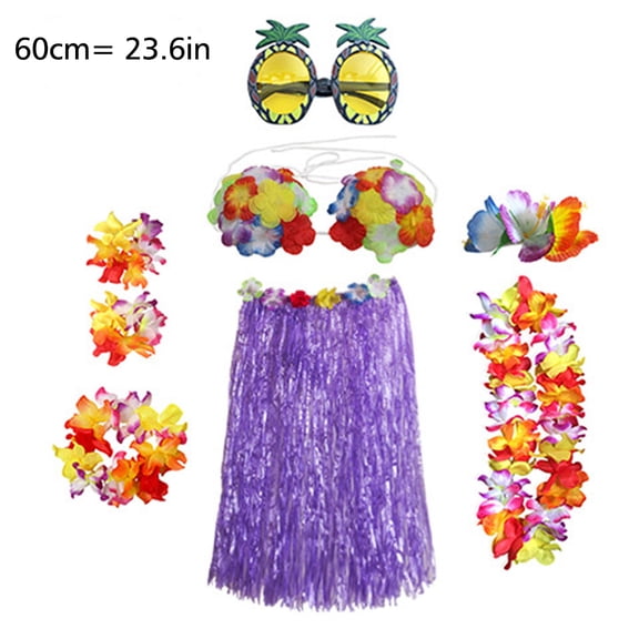 1 Set 60cm Adult Party Hawaii Dress Hula Grass Skirt