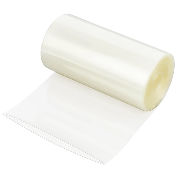 1 Set 6M PVC Heat Shrink Tubing Clear 103x0.2mm for DIY