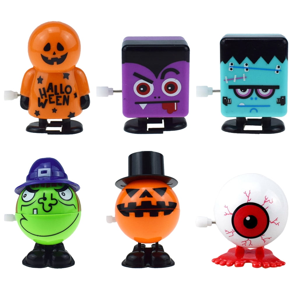 1 Set 6Pcs Halloween Wind Up Toy PopUp Toy Pumpkin Witch Eyeball