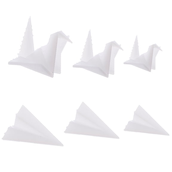 1 Set 6Pcs Paper Crane Airplane Resin molds Fillers Micro Landscape Fillings for DIY Crafts Jewelry Making Supplies