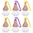1 Set 6Pcs Refillable Car Hanging Glass Empty Perfume Bottles (Random
