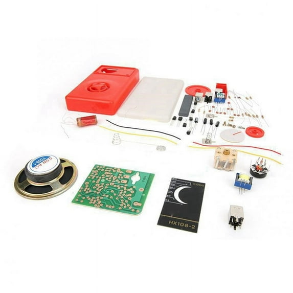 Winyuyby 1 Set 7 Tube AM Radio Electronic DIY Kit Electronic Learning Kit HX108-2 DIY Kit Without Battery