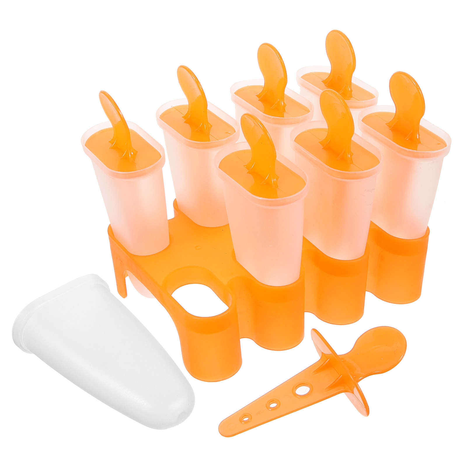 1 Set 8Grid DIY Ice Cream Mold Plastic Ice Mold Creative Ice Maker Ice