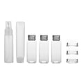 thumbnail image 1 of 1 Set/8 Pcs Dispense Bottle Plastic Small Container Cream Lotion Liquid Water Holder Empty Bottle with Zipper Storage Bag for Home Outdoor (Transparent), 1 of 8