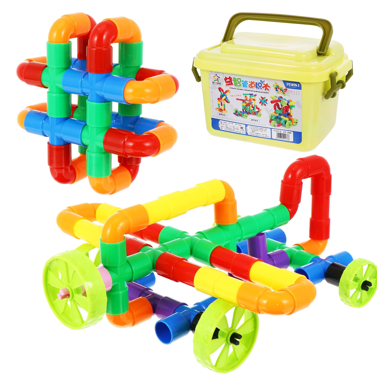 1 Set/88pcs Creative Plastic Water Pipe Building Blocks Kids Educational Toy 1 Set/88pcs Creative Plastic Water Pipe Building Blocks Kids Educational Toy