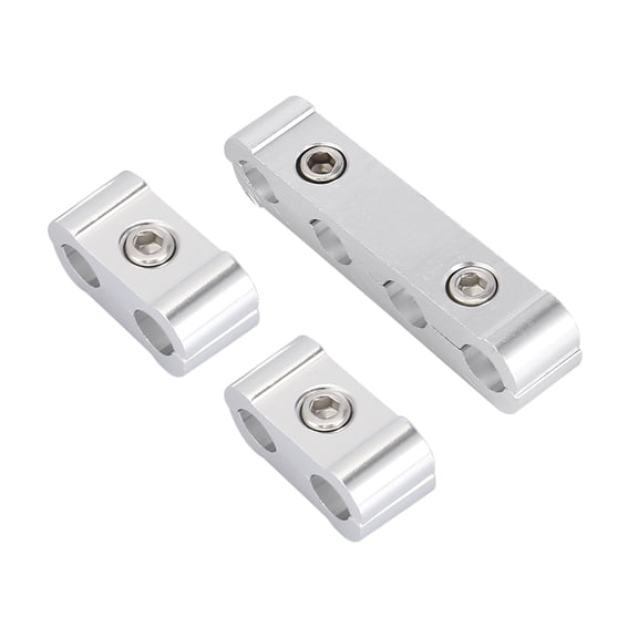 1 Set 8mm Car Auto Engine Spark Plug Wire Separator Looms Divider Organizer Clamp Aluminum Alloy Silver Tone