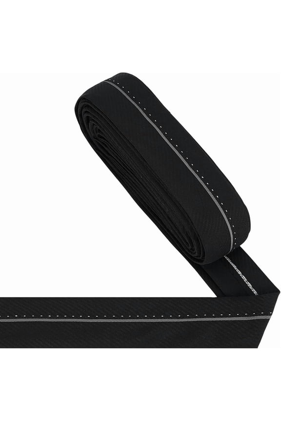 1 Set 9M Cloth Suit Trouser Waist Lining Garment Accessories Flat Black 51x1.5mm