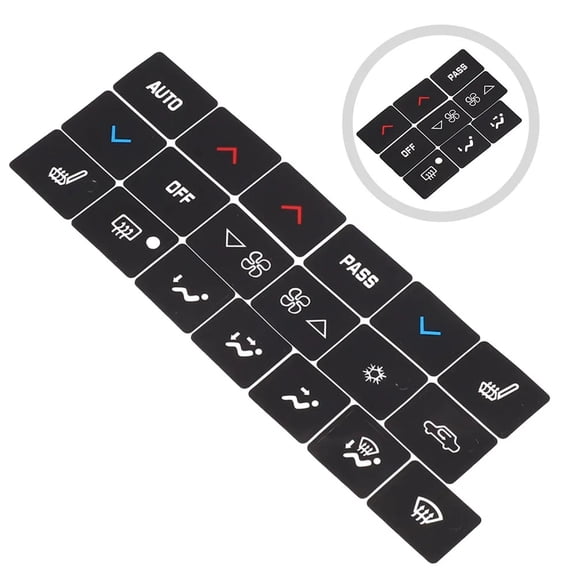 1 Set A/C Climate Control Button Repair Decal Sticker For Buick Lacrosse 2005-09