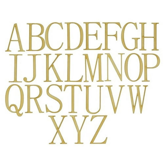 1 Set, A - Z 4 Inch X 1/4 Inch Fangsong Font Wood Letters For Art & Craft Project, Made in USA