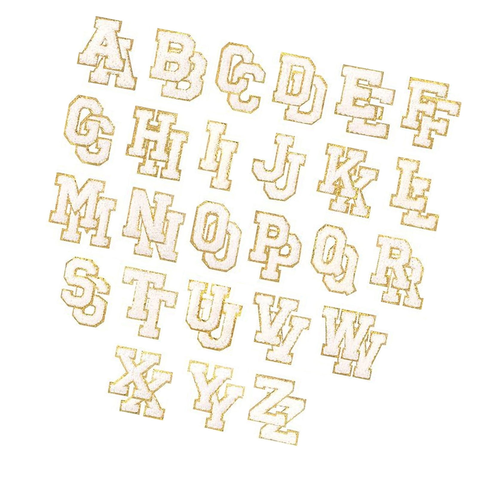 1 Set A-Z Letter Sticker Letter Repair Patches Iron on Embroidered Patches Sew On Patches for Clothes Hat