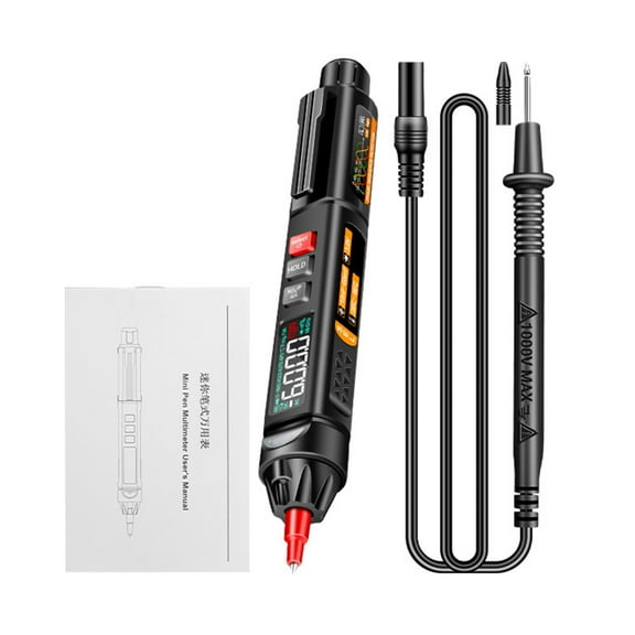 1 Set A3009 Multimeter Voice Broadcast Non-contact Sensing Phase Sequence Measuring Buzzer Alarm 6000 Counts Pen Multimeter for Electrician