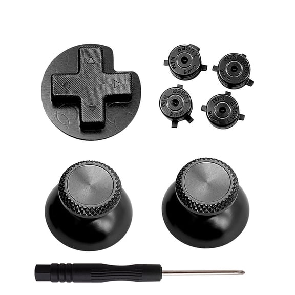 1 Set ABXY Buttons Kit with Tool Thumbstick Joystick Replacement for Controller Repair Spare Accessor
