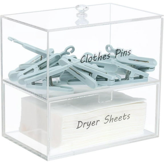 1 Set Acrylic Double Layer Cosmetic Storage Display Box Display Stand Makeup Organizer Clear 17.6x11.5x16.7cm