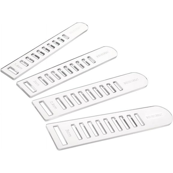 1 Set Acrylic Knitting Board for Sock Making White 16.9x2.4~3.9x0.4cm 4pcs/set for DIY