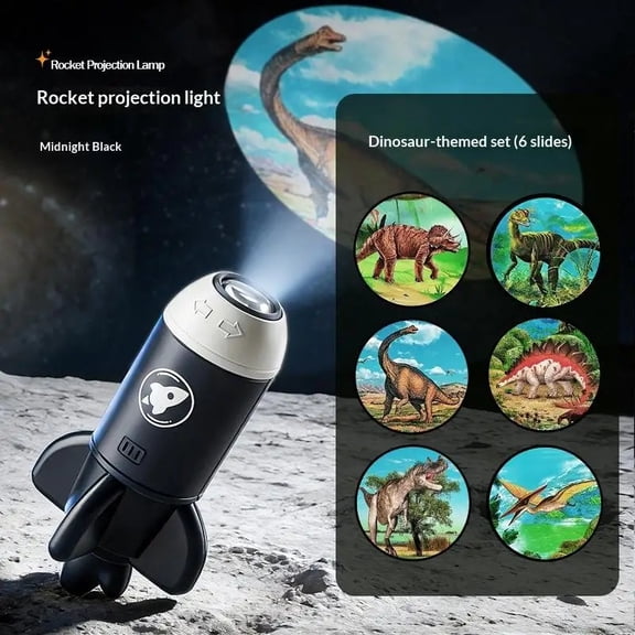1 Set Adjustable Dinosaur Starry Sky Night Lamp 1/6pcs Projection Patterns LED USB Projector Light Festival Gift