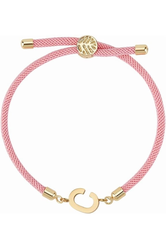 Adjustable Initial Bracelet for Women Letter A-Z Personalized Bracelets for DIY Bracelet Making Women Jewelry Gift diy Letter I