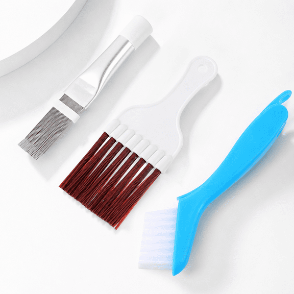 1 Set Air Conditioner Condenser Fin Cleaning Brush Dust Remover for Home Use