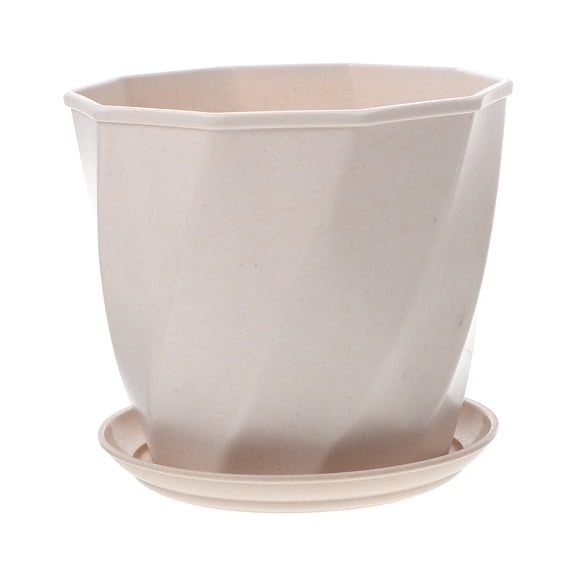 1 Set Biodegradable Aloe Plant Pot Imitation Porcelain Flower Planter Basin for Indoor Outdoor