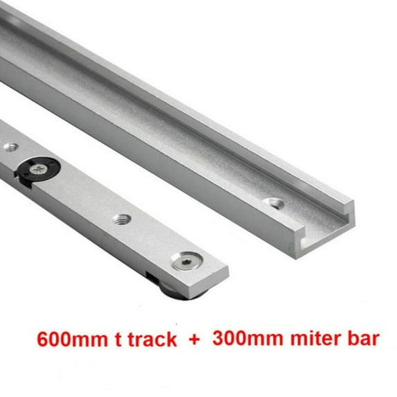 1 Set Aluminum Alloy Miter Track And Miter Bar Slider Table Saw Woodworking Tool