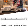 thumbnail image 1 of 1 Set Aluminum Alloy Miter Track and Miter Bar Slider Table Saw Woodworking Tool 600Mm T Track + 300Mm Miter Bar, 1 of 9