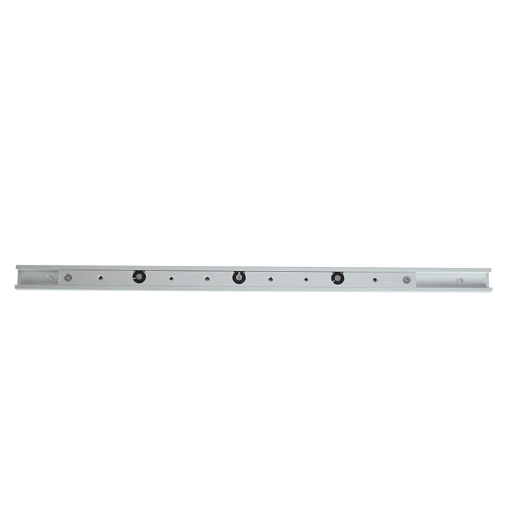 1 Set Aluminum Alloy Miter Track and Miter Bar Slider Table Saw Woodworking Tool 600Mm T Track + 450Mm Miter Bar