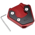 thumbnail image 1 of 1 Set Aluminum Alloy Motorcycle Kickstand Plate Pad for SUZUKI GSX8S 2022-2023 with Wrench Black Red, 1 of 6