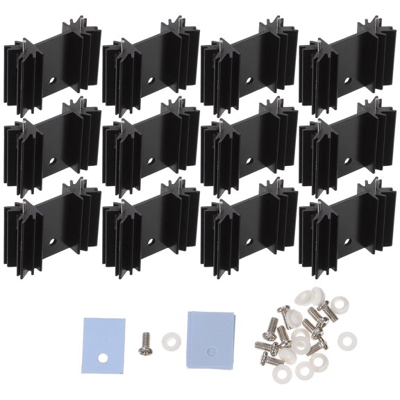1 Set Aluminum Radiator Heat Sink for Electronic Cooling Packages