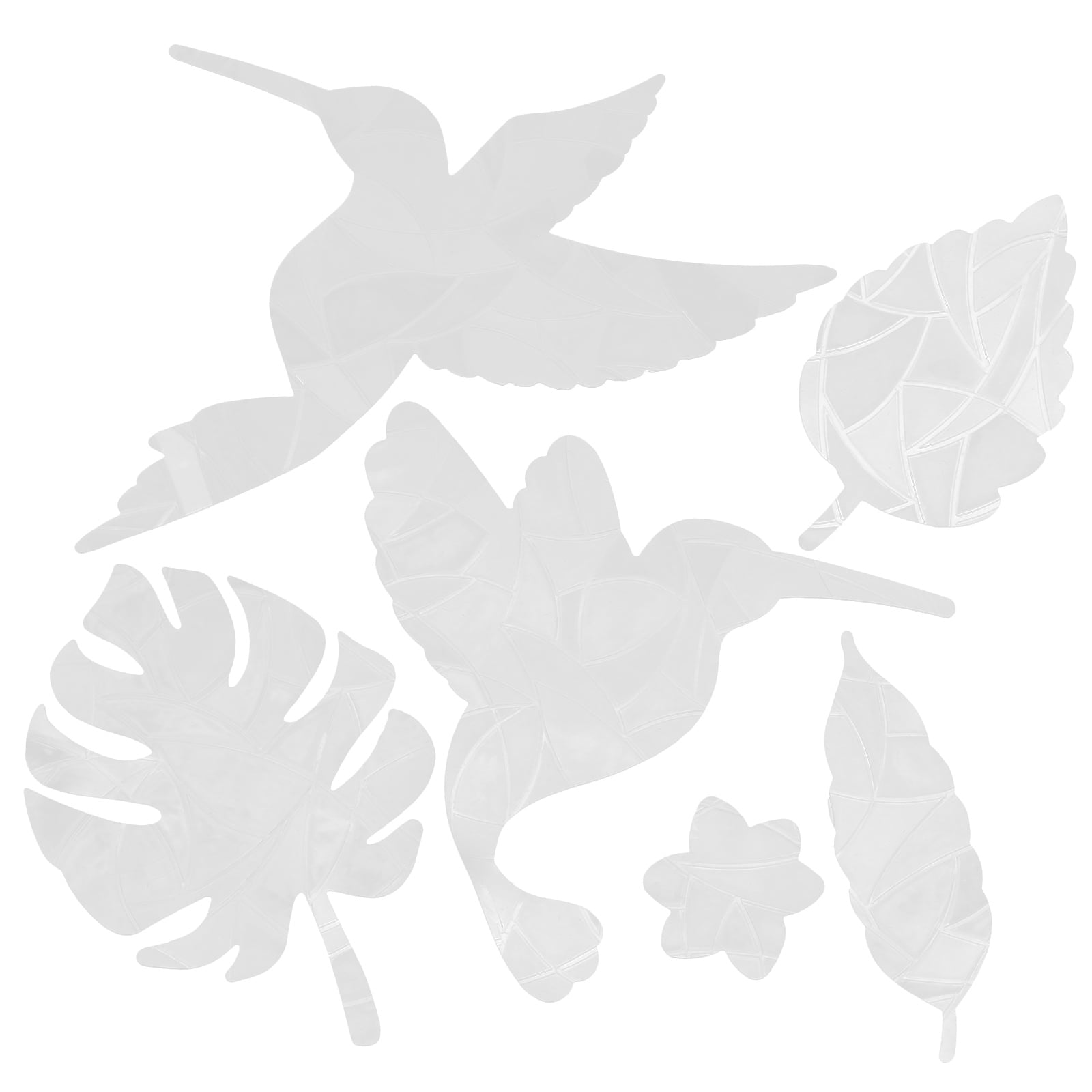 1 Set AntiCollision Static Clings Alert Bird Strikes Decals Static