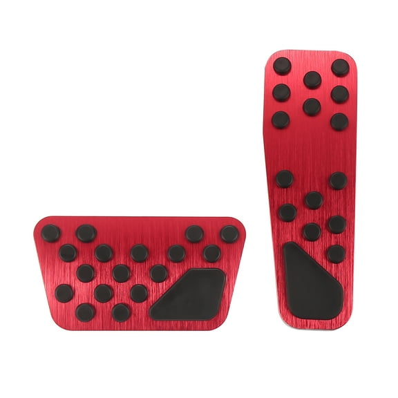 1 Set Anti Slip Brake and Gas Accelerator Pedal Covers Foot Pedal Pads for Dodge Challenger Charger for Chrysler 300 Red