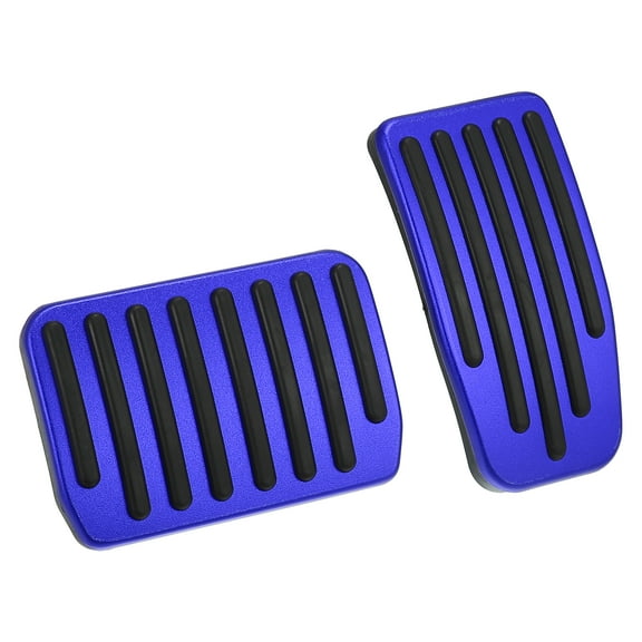 1 Set Anti Slip Brake and Gas Accelerator Pedal Covers Foot Pedal Pads for Tesla Model 3 Model Y 2017-2021 Blue