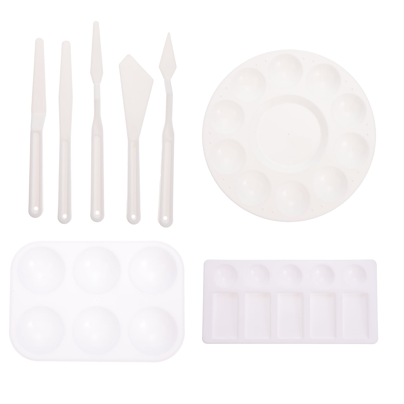 1 Set Art Painting Color Mixing Trays Watercolor Pigment Trays with