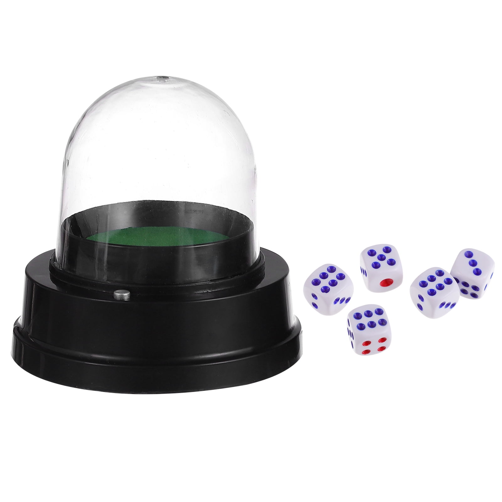 1 Set Automatic Dice Roller Cup Set with 5 Dices for KTV Pub Bar Club