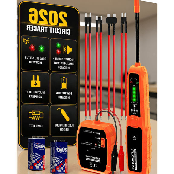 1-Set Automotive Circuit Tracer, DC 6-42V Short Circuit & Open Circuit Finder, Wire Tracer with Tone Generator for Car, Truck, RV