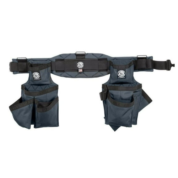 1 Set, Badger Tool Belt 461010-M Medium Gunmetal Grey Carpenter Set