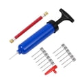 thumbnail image 1 of 1 Set Ball Pump 8 Inches Portable Hand Air Ball Pump Inflator Kit with Needle Nozzle Extension Hose for Soccer Volleyball Basketball Football Water Balloon and Other Inflatable Balls (Happon), 1 of 5